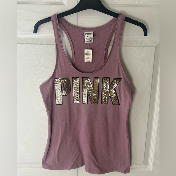 PINK Racerback Tank Top - Picture 1 of 5